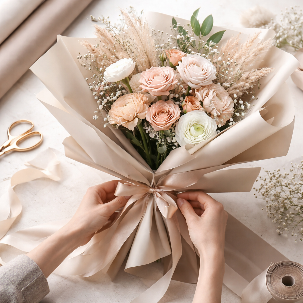 Modern Bouquet Wrapping Styles